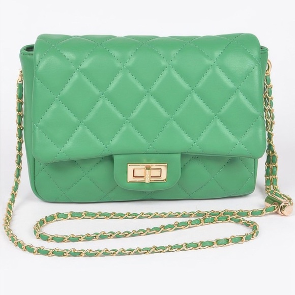 Shannel’s Closet Handbags - Quilted Faux Leather Flap Bag